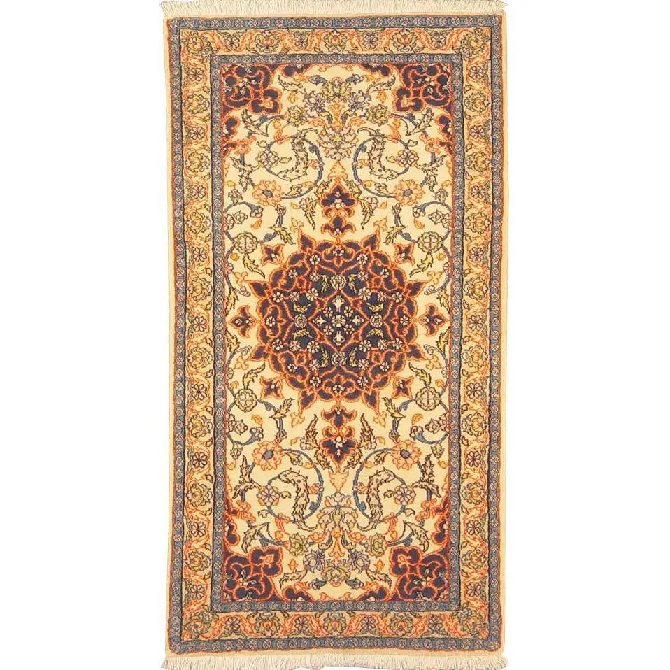 One Of The Kind Persian Nain Rug 4'2" x 2'2"